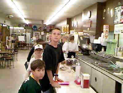Kids at the Soda Fountain at Canyon, Texas