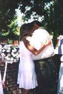 The kiss that made it all official!  I love you Elizabeth .....