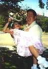 kelsie and her Uncle Sam playing around ... when you coming to visit us Kelsie??